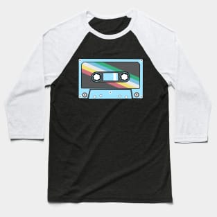 Disability Pride Flag Cassette Baseball T-Shirt